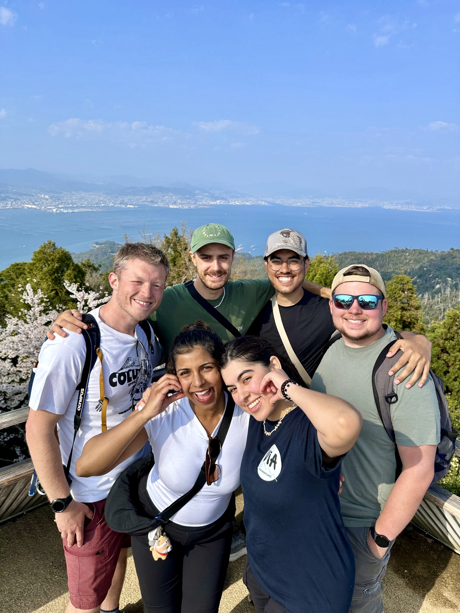 Group hiking
